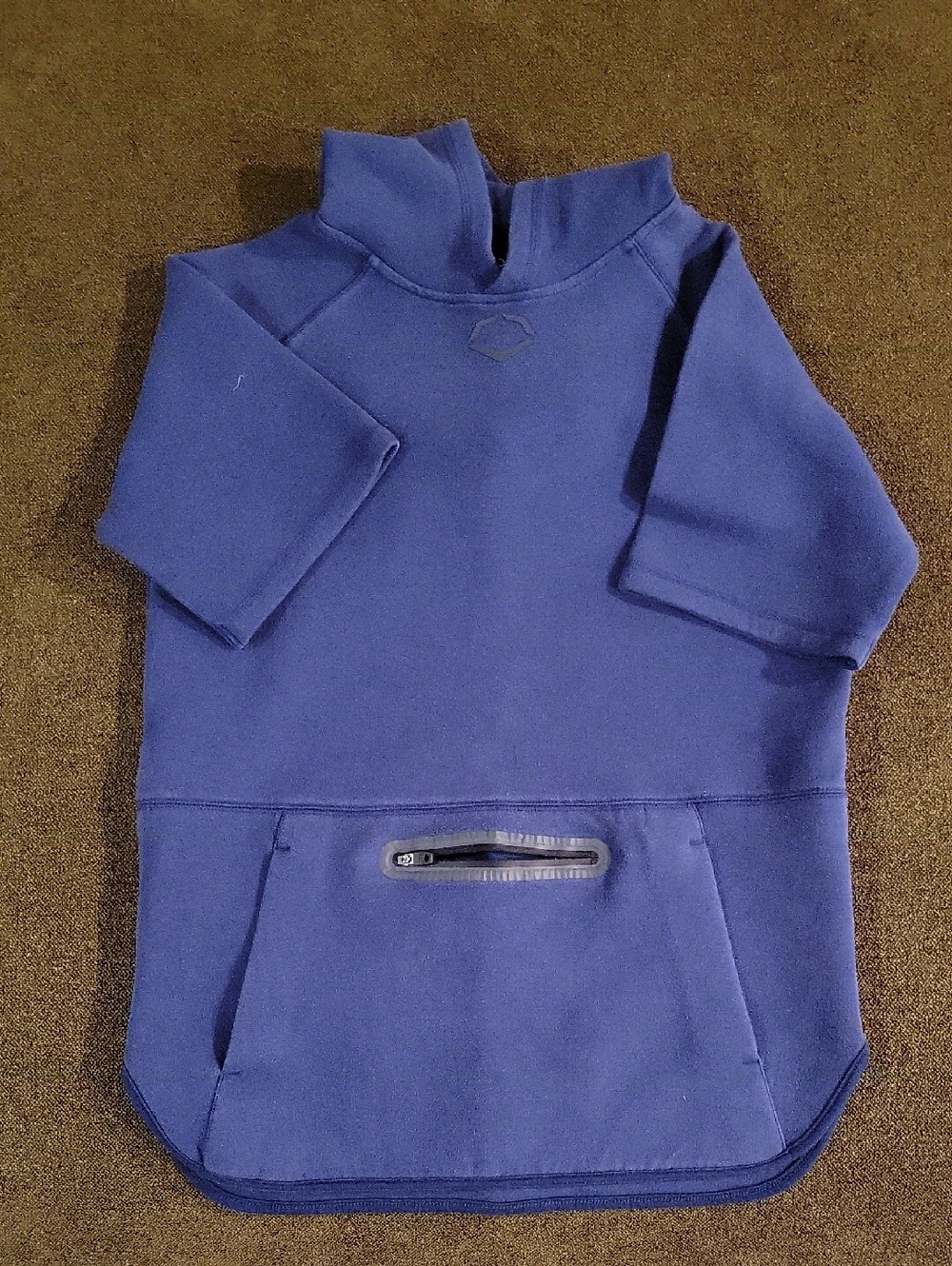 Youth Evosheild Navy Pullover with Front Zip Pocket